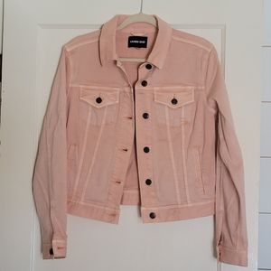 Lands End denim jacket dusty pink